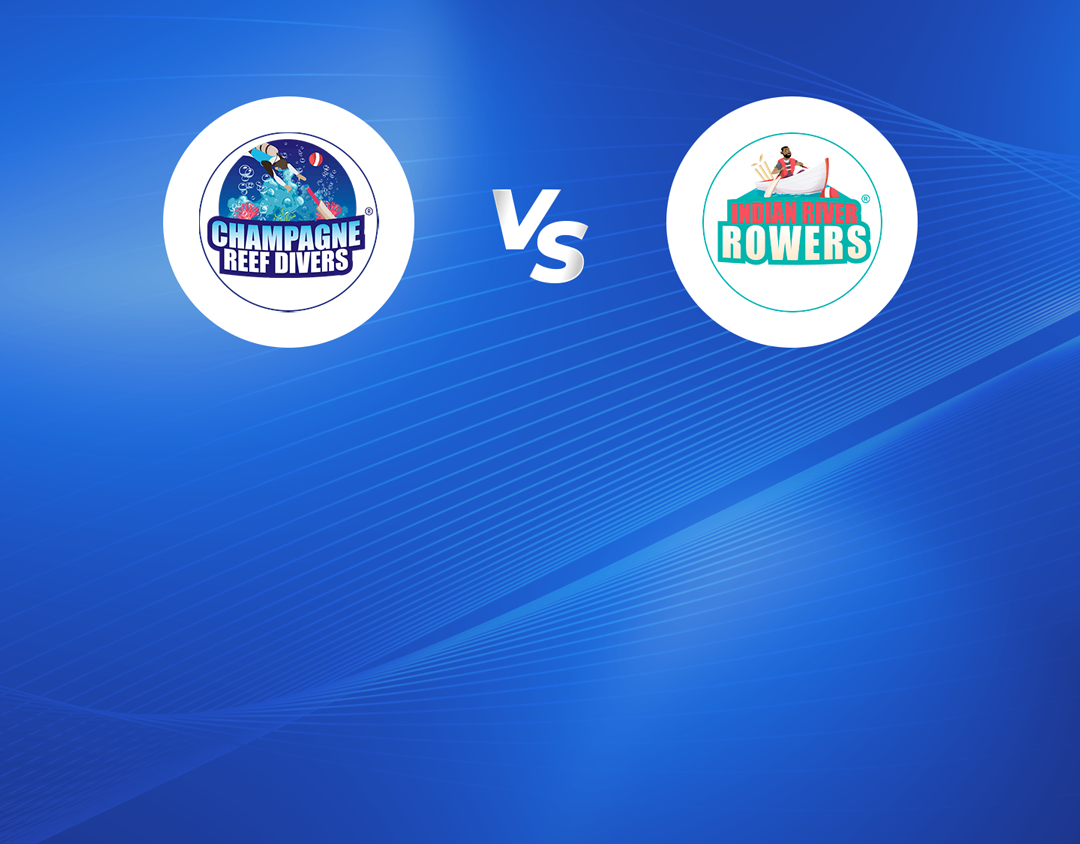 Match 30 of dream11 nature isle t10, 2022-23: champagne reef divers vs indian river rowers banner