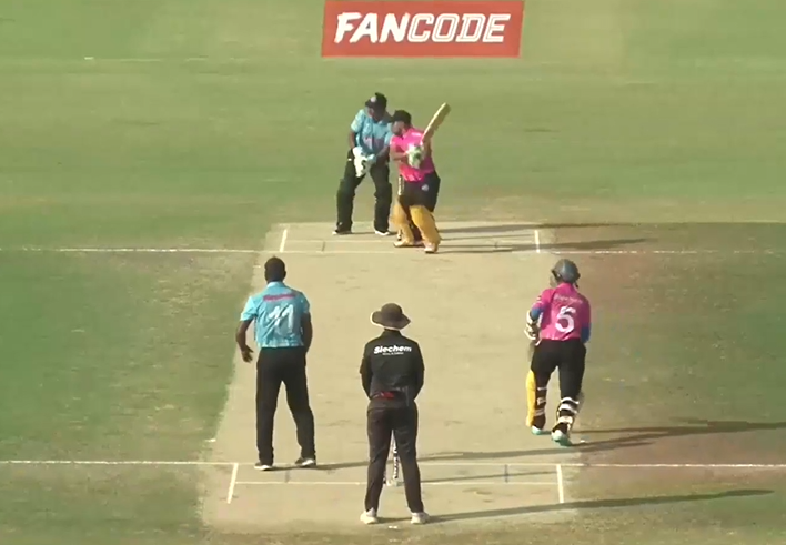 93 off 49! Ramakrishna Varma enjoys a day out with 9 fours, 5 sixes