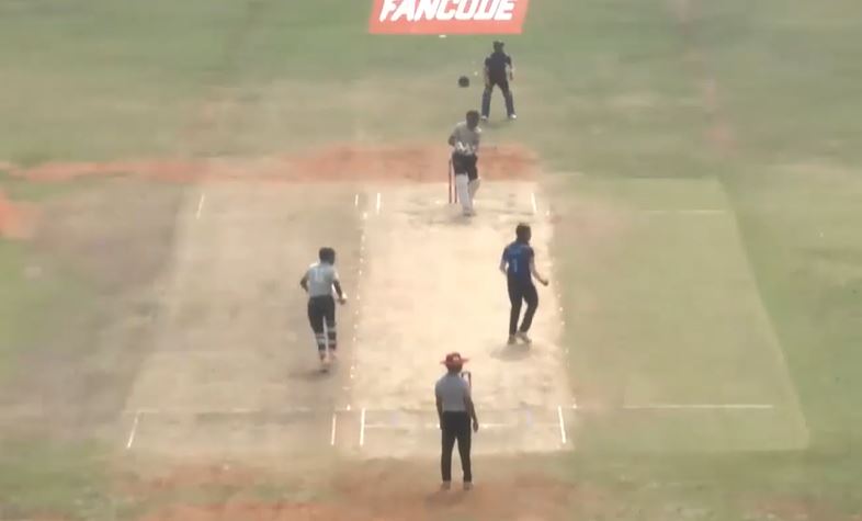 HAT-TRICK! Arun puts Sri RKM on the backfoot