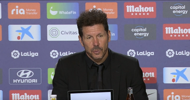 Simeone dismisses Atletico league position concern post La Liga defeat