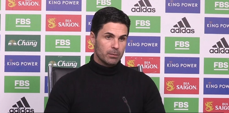 Arteta ecstatic after Arsenal beat Liecester