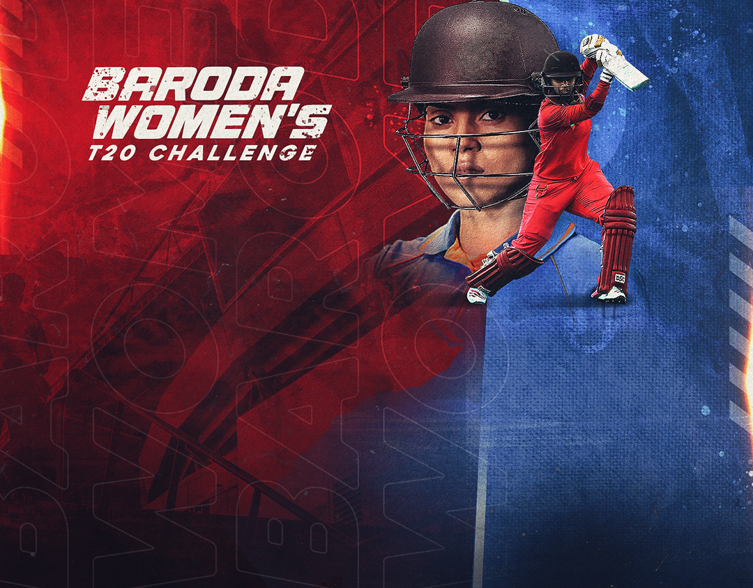 Match 3 of baroda senior women's t20 challenger, 2023: baroda avengers women vs baroda warriors women banner