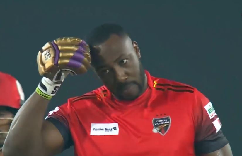 Mighty Sixes! Russell shows no mercy on Shakib