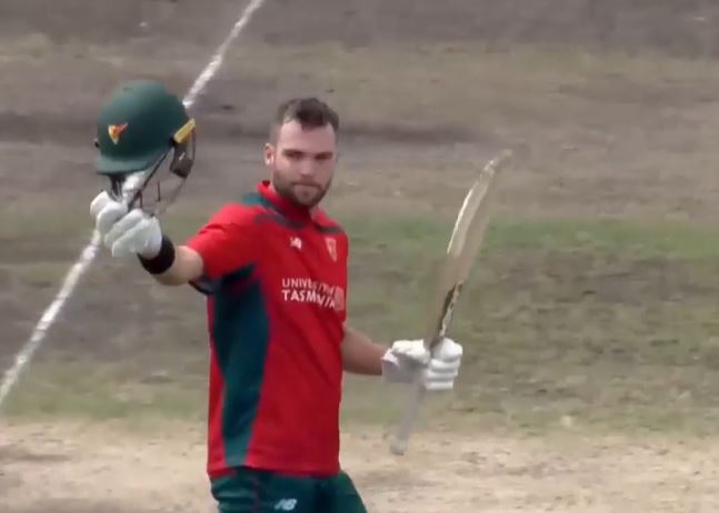 Caleb Jewell's magnificent 104 propels Tasmania to 285