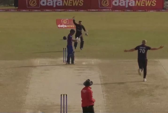 Trumpelmann's 3-fer rattles Nepal's batters