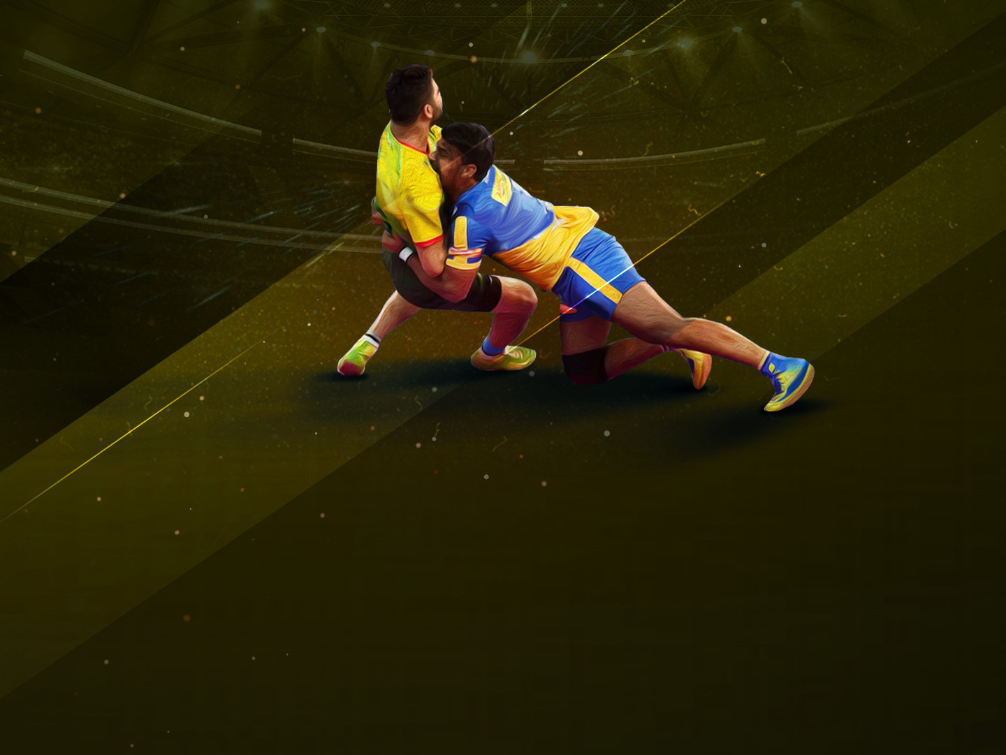 Match #13 of just kabaddi league, 2023 banner
