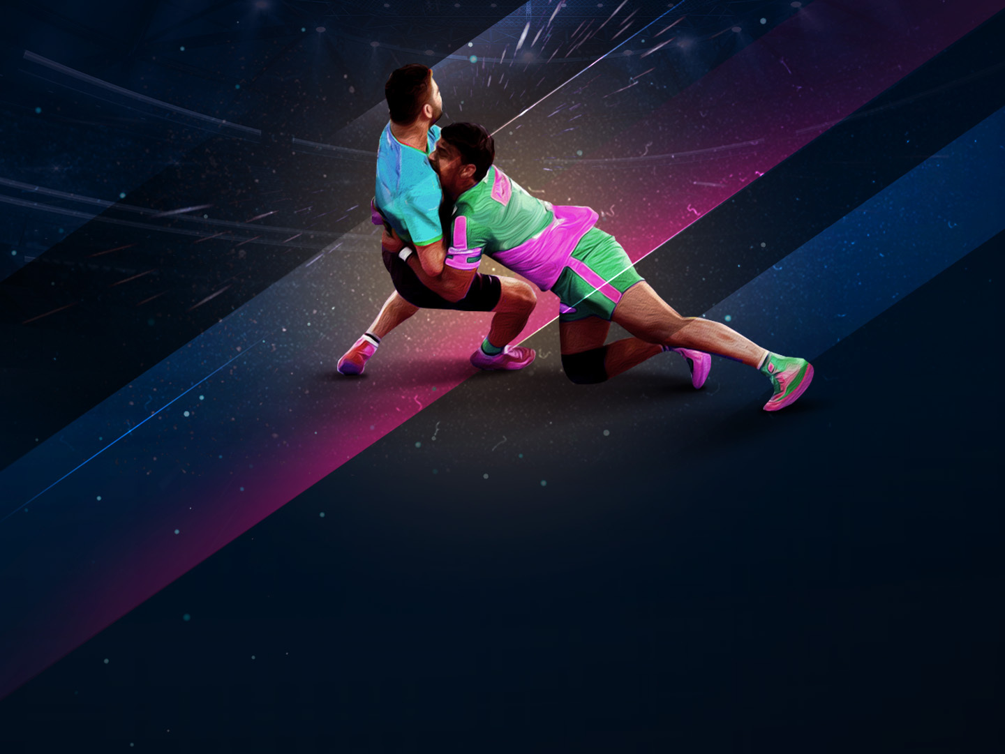Match #15 of just kabaddi league, 2023 banner