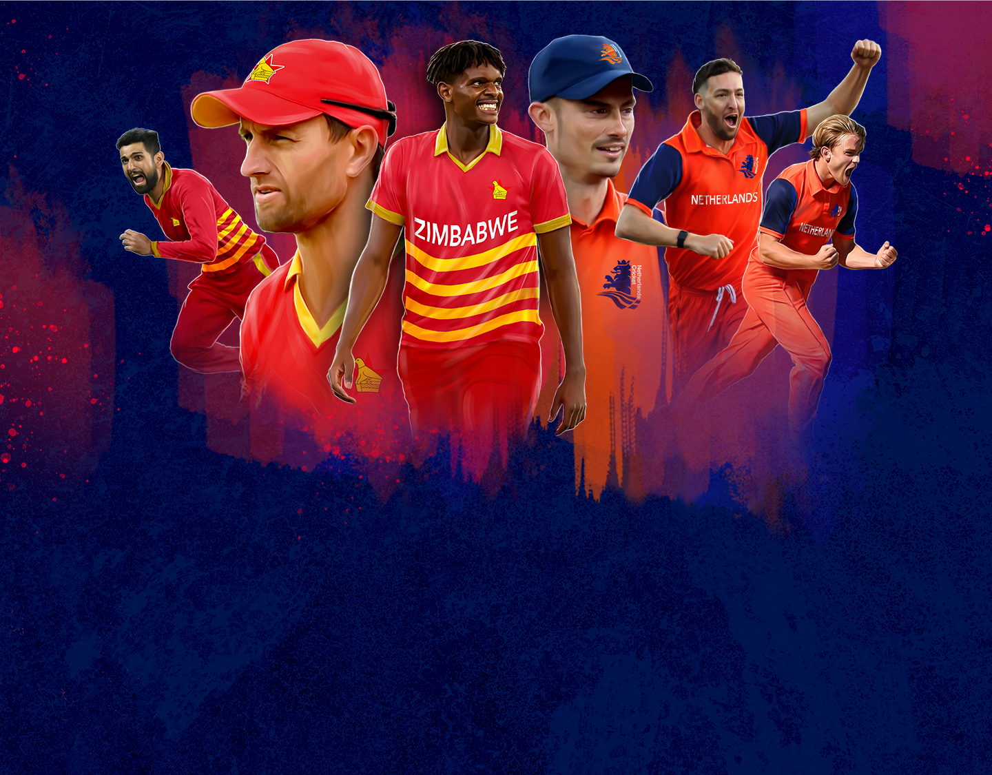 1st odi of netherlands tour of zimbabwe: zimbabwe vs netherlands banner