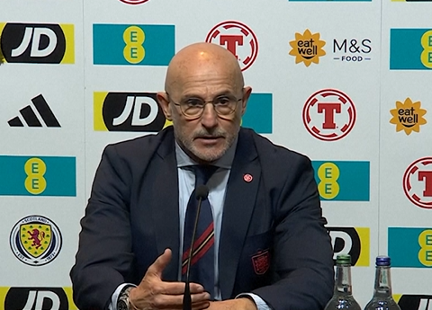De la Fuente reacts to Spain's 2-0 defeat to Scotland