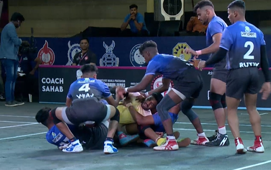 Sani Bhagat's Kamaal tackles against Sangli