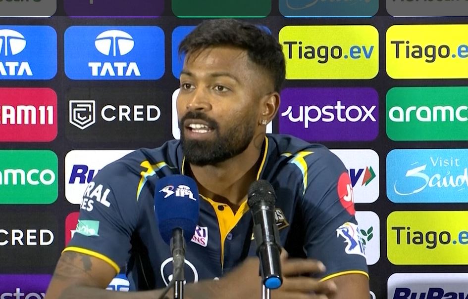 Pandya reacts after beating CSK in the opening match
