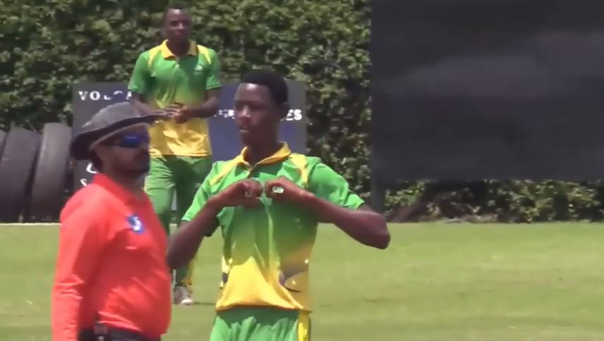 Emile Rukiriza jolts Kigali CC's innings with a 3-fer