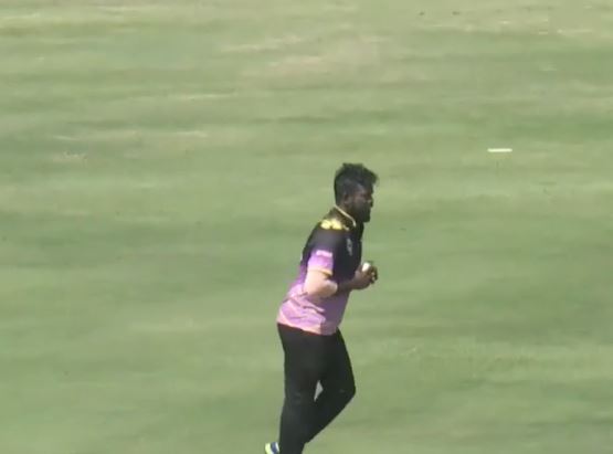 4 for 26! Vyshak Chandran rips through BK 55 CC's batting
