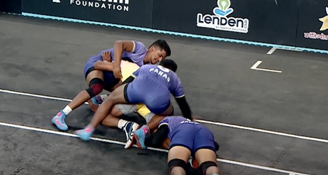 Sajong Lale's sturdy tackles against Sangli