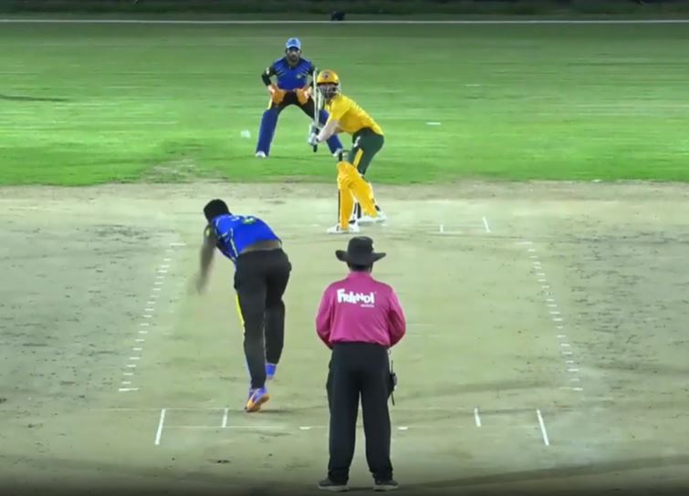 57 off 27! Diju Sheeli goes aerial against Almulla Exchange