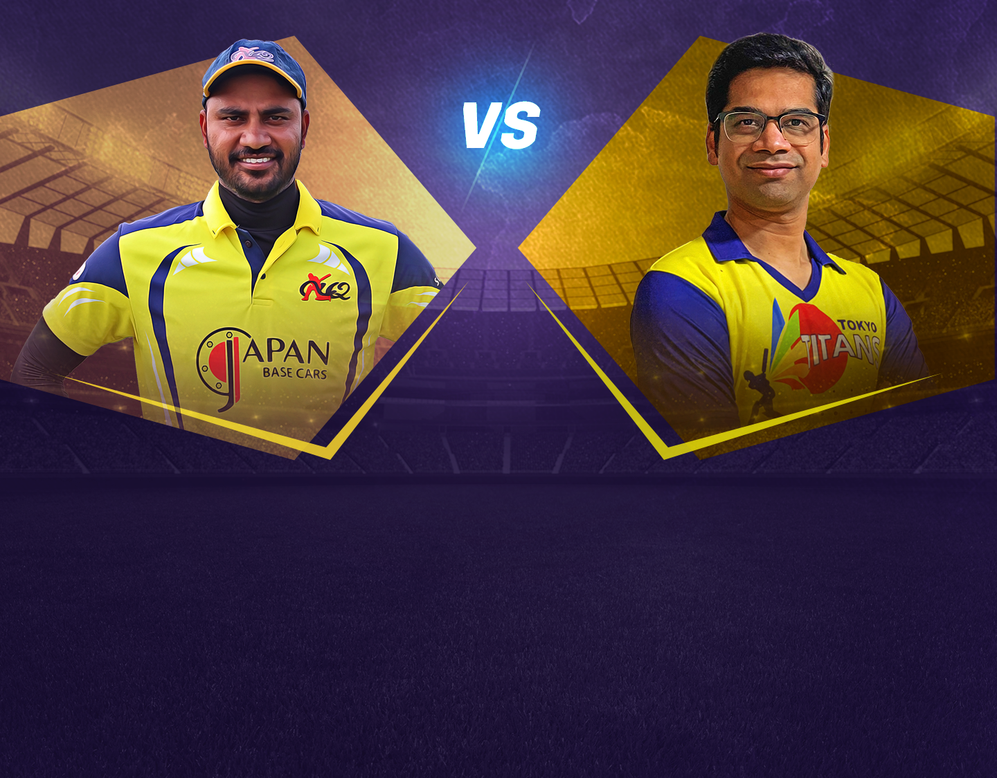 Match 8 of jcl t10, 2023: alpha quashers yokohama vs tokyo titans banner