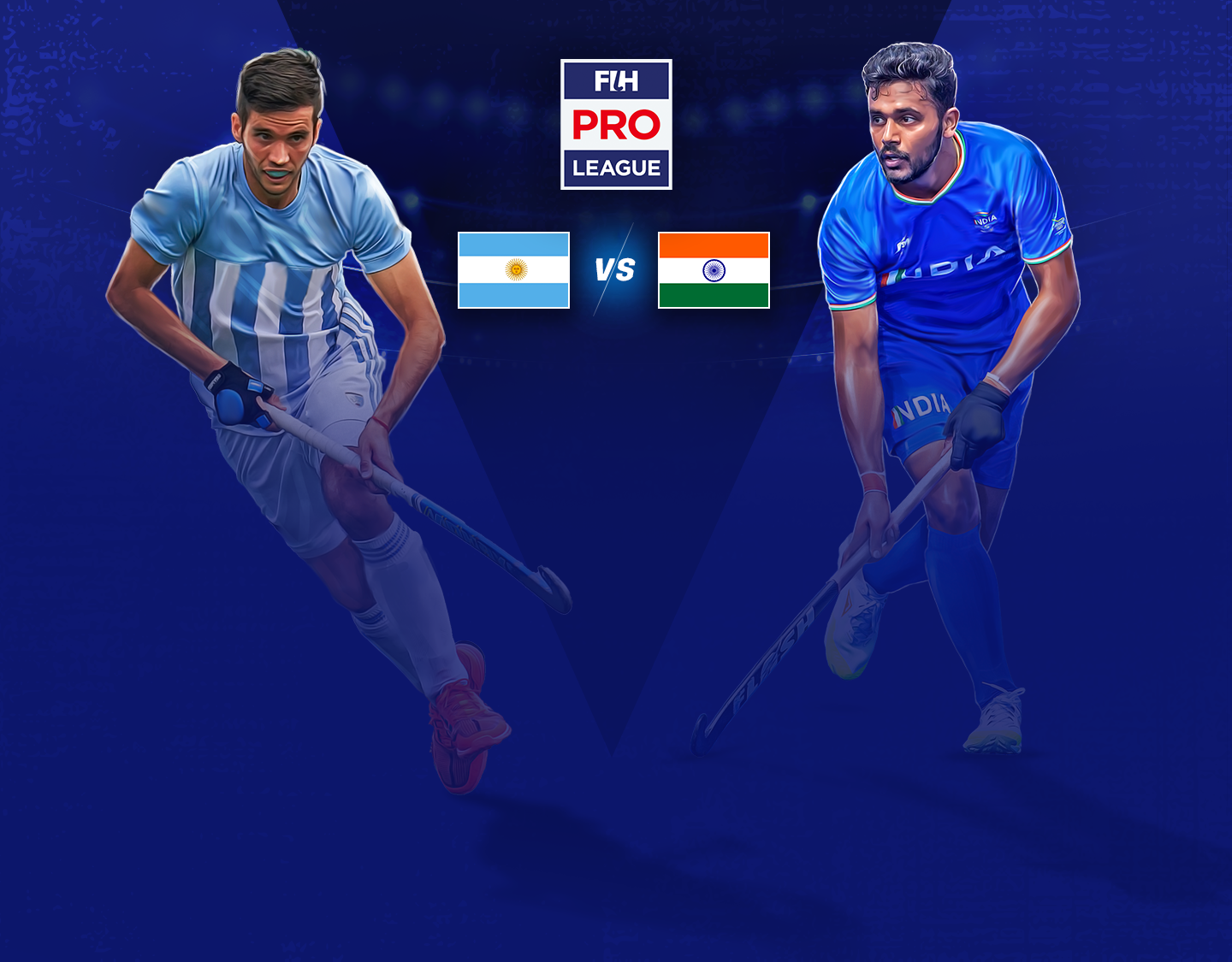 Match #26 of men's fih pro league banner