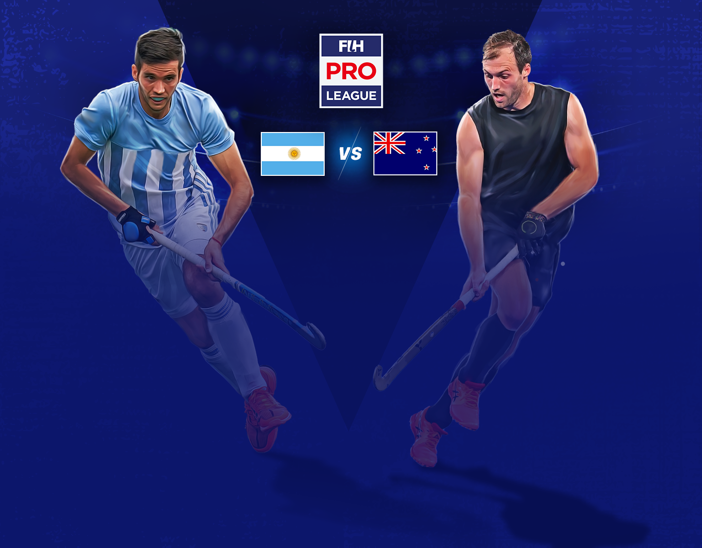 Match #32 of men's fih pro league banner