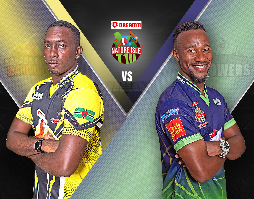 Match 12 of dream11 nature isle t10: barana aute warriors vs indian river rowers banner