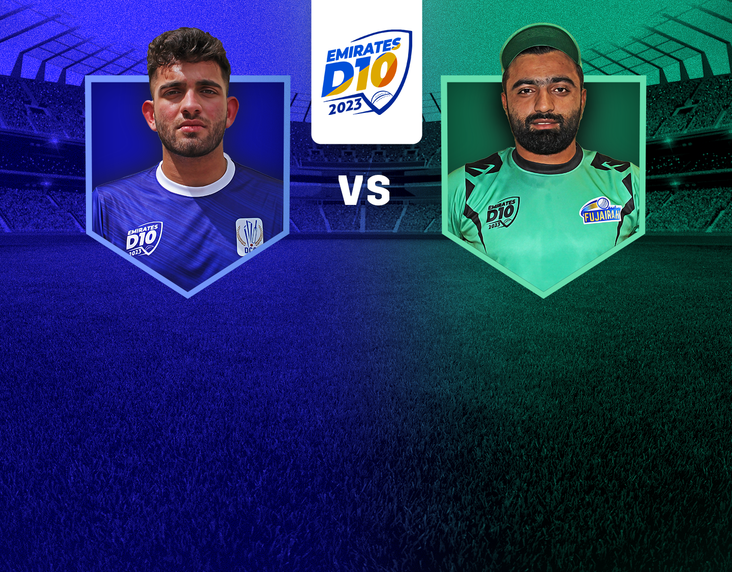 Match 21 of emirates d10 tournament, 2023: dubai vs fujairah banner