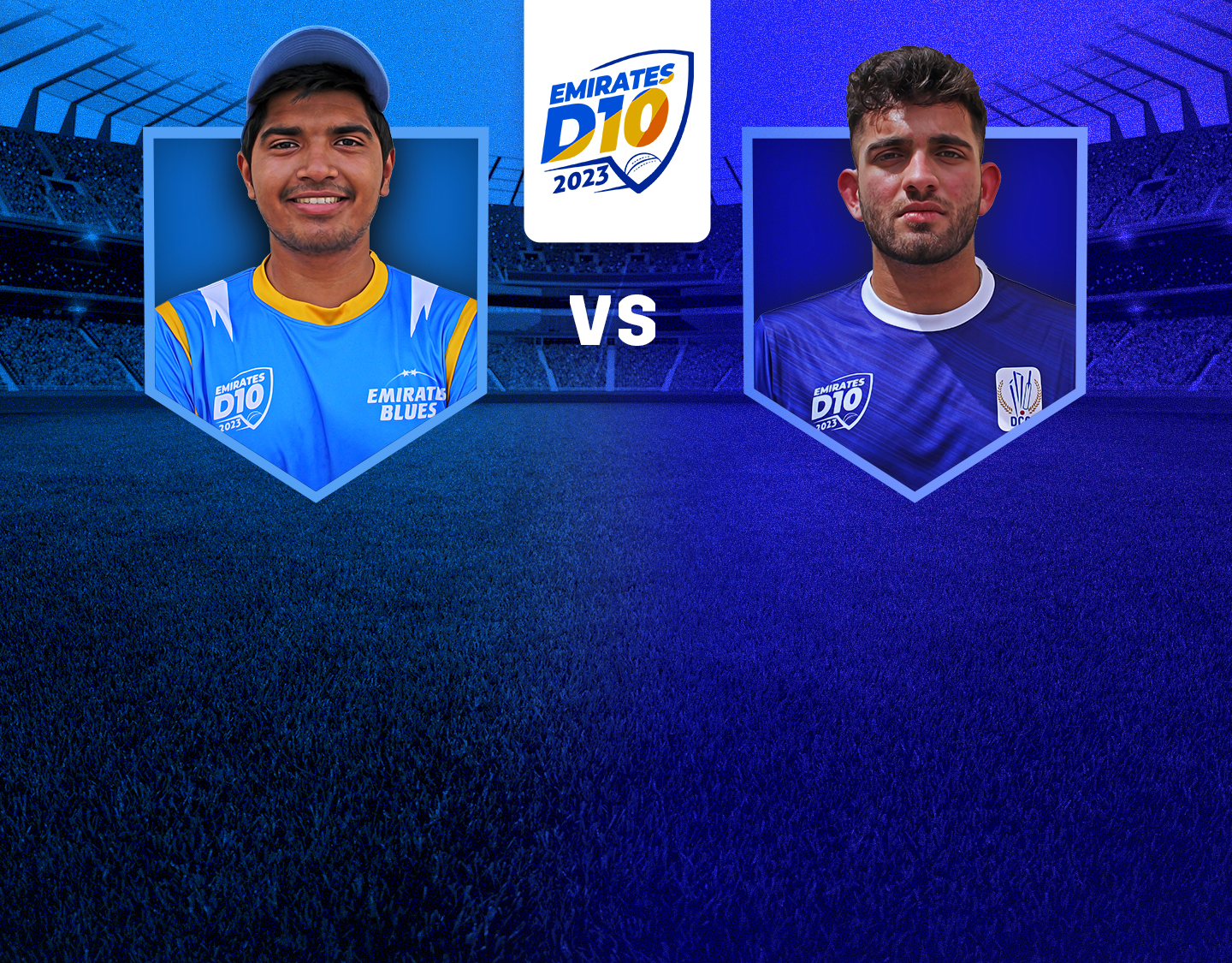 Match 35 of emirates d10 tournament, 2023: emirates blues vs dubai banner