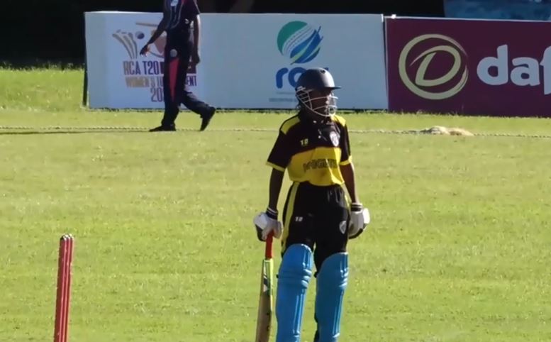Alice Ikuzwe's sturdy 56* against Charity CC
