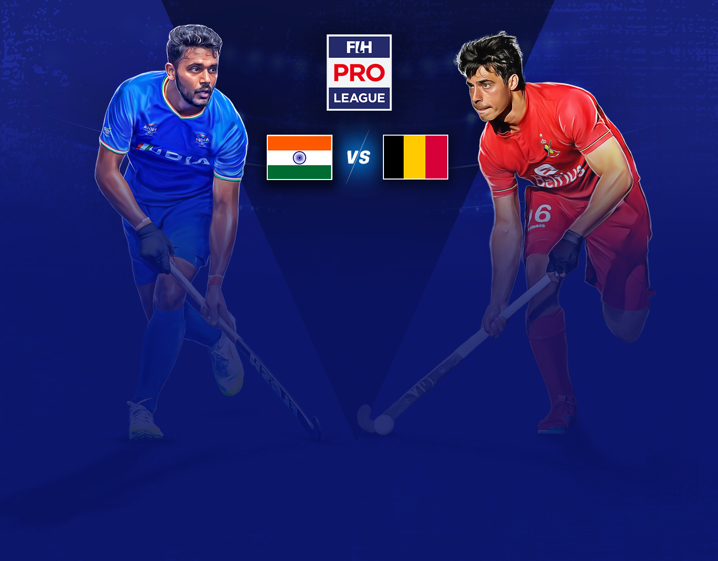 Match #22 of men's fih pro league banner
