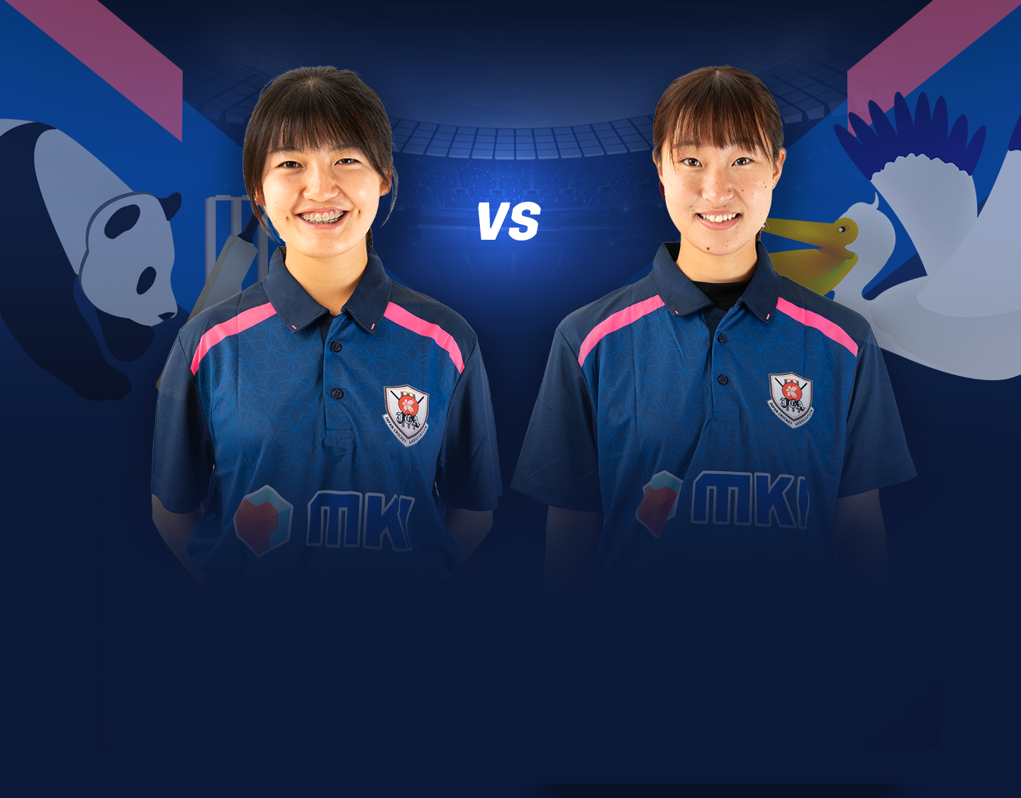 Match 2 of j bash all stars, 2023: pelicans women vs pandas women banner