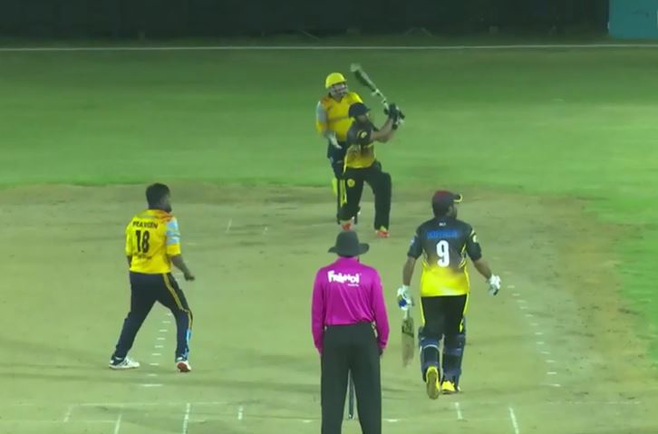 57 off 27! Hamoud Jandu's late charge goes in vain