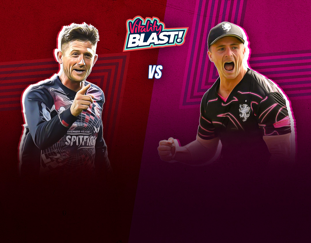 Match 26 of vitality blast, 2023: kent vs somerset banner