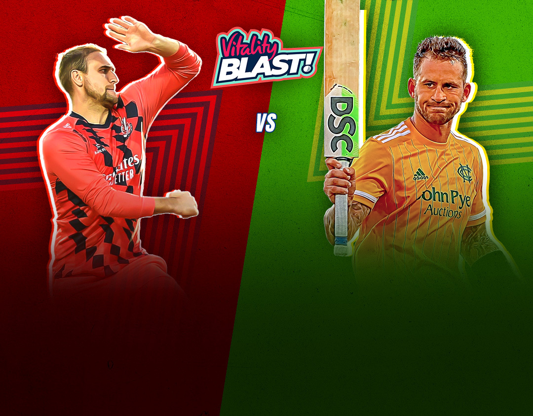 Match 16 of vitality blast, 2023: lancashire vs nottinghamshire banner