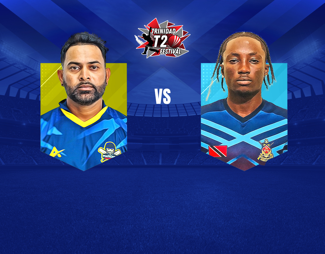 2nd quarter final of trinidad t20 festival, 2023: marchin patriots sports club vs t&t defence force cricket team banner