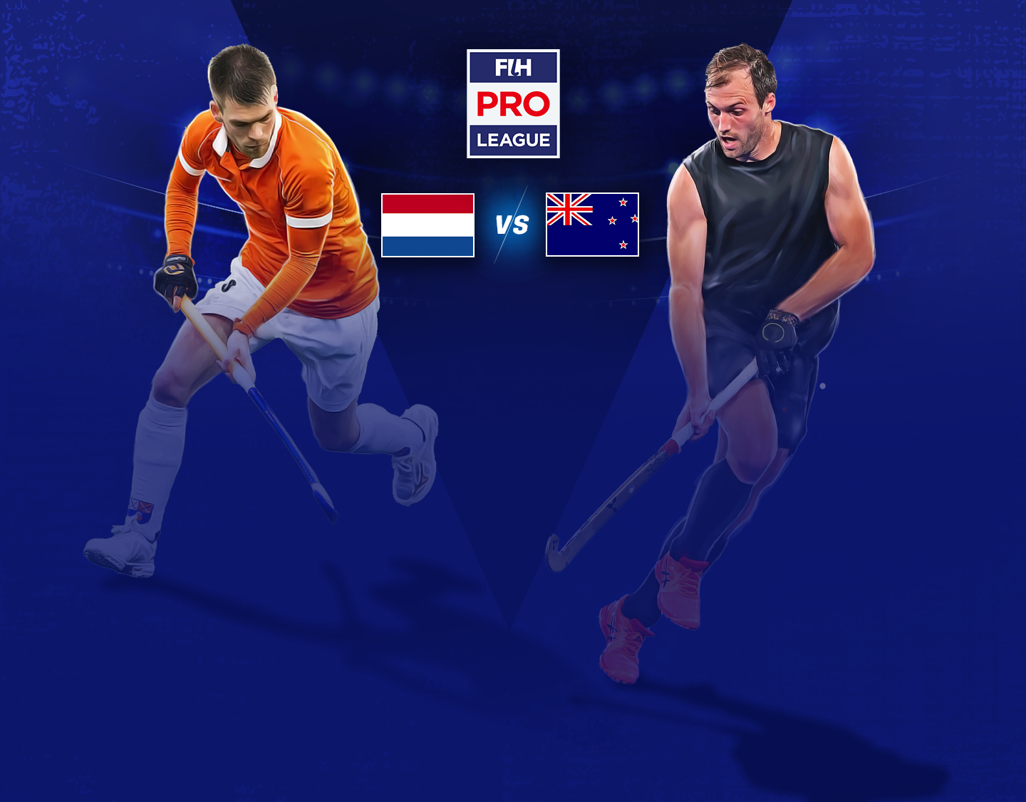Match #45 of men's fih pro league banner