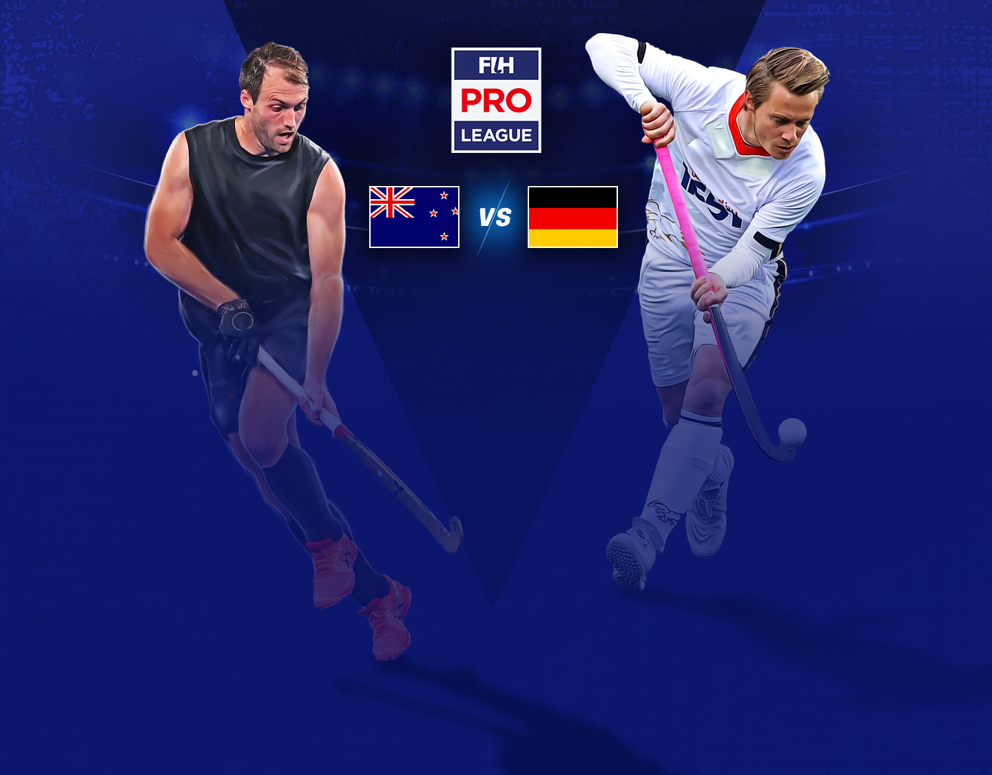 Match #46 of men's fih pro league banner