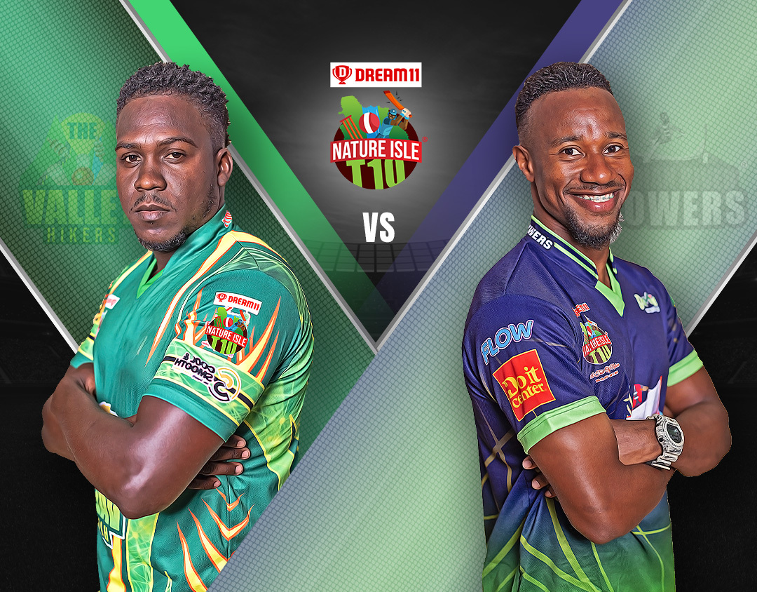 Match 13 of dream11 nature isle t10: the valley hikers vs indian river rowers banner