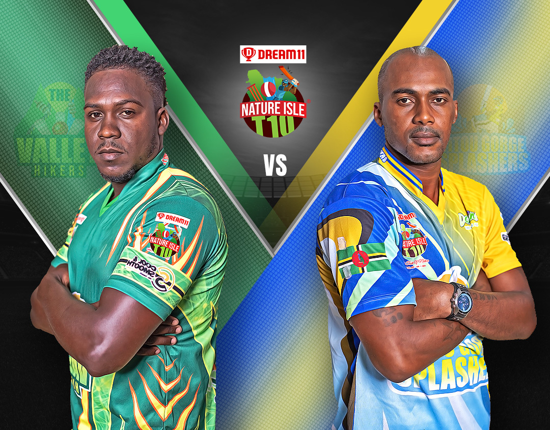 Match 3 of dream11 nature isle t10: the valley hikers vs titou gorge splashers banner
