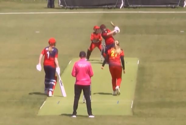 Wetherall helps Jersey put up 121 with her 57*