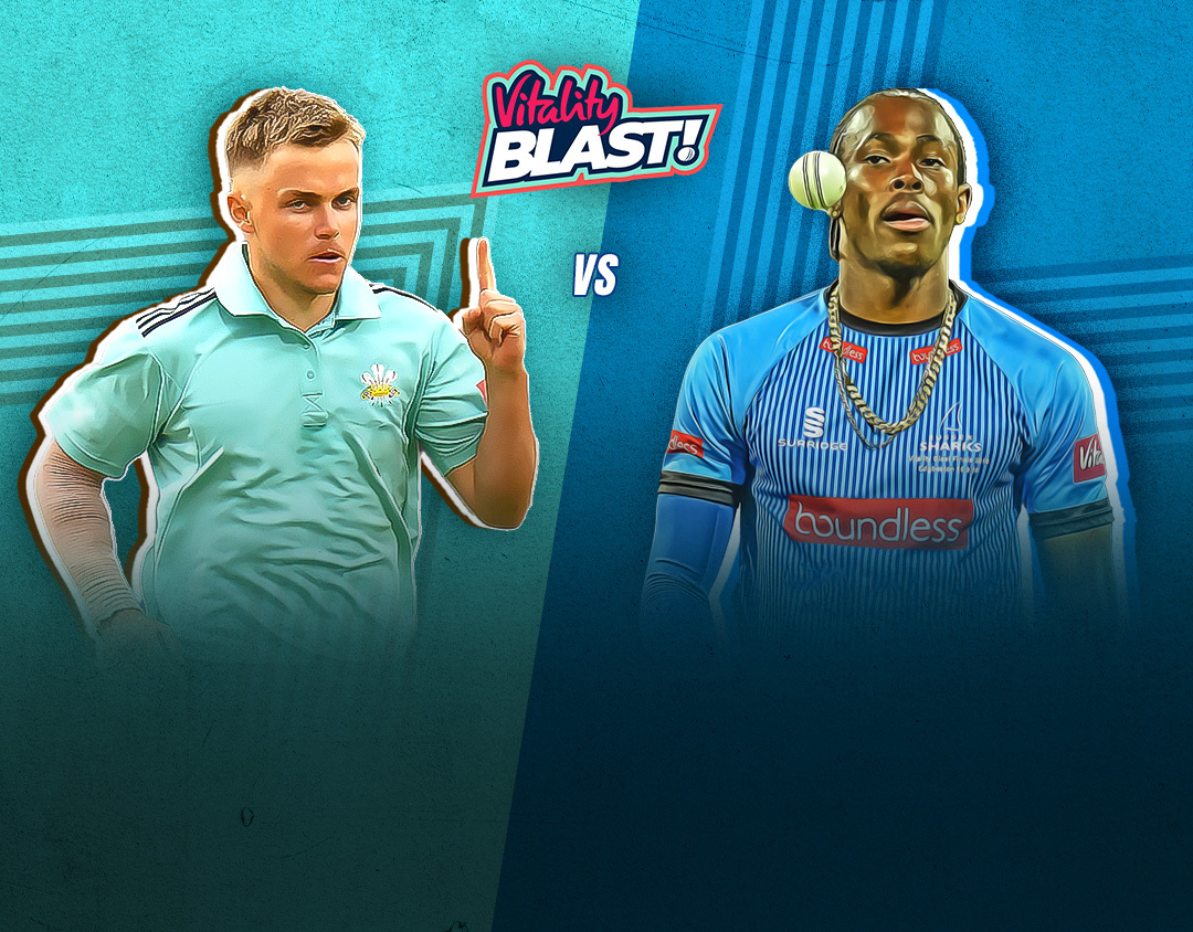 Match 18 of vitality blast, 2023: surrey vs sussex banner