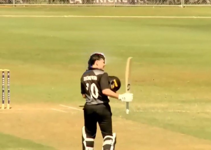 Alex Thompson sets the tone for NZ-U19 with blazing 100