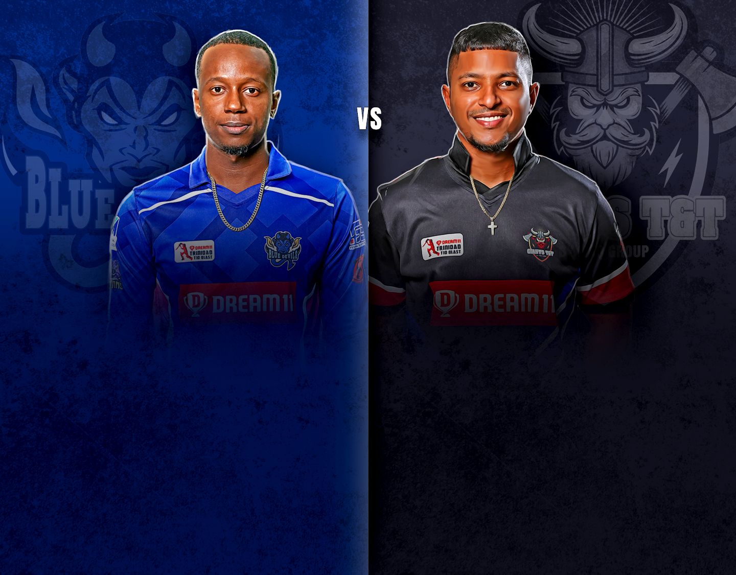 Match 28 of dream11 trinidad t10 blast, 4th edition, 2023: blue devils vs giants t&t banner