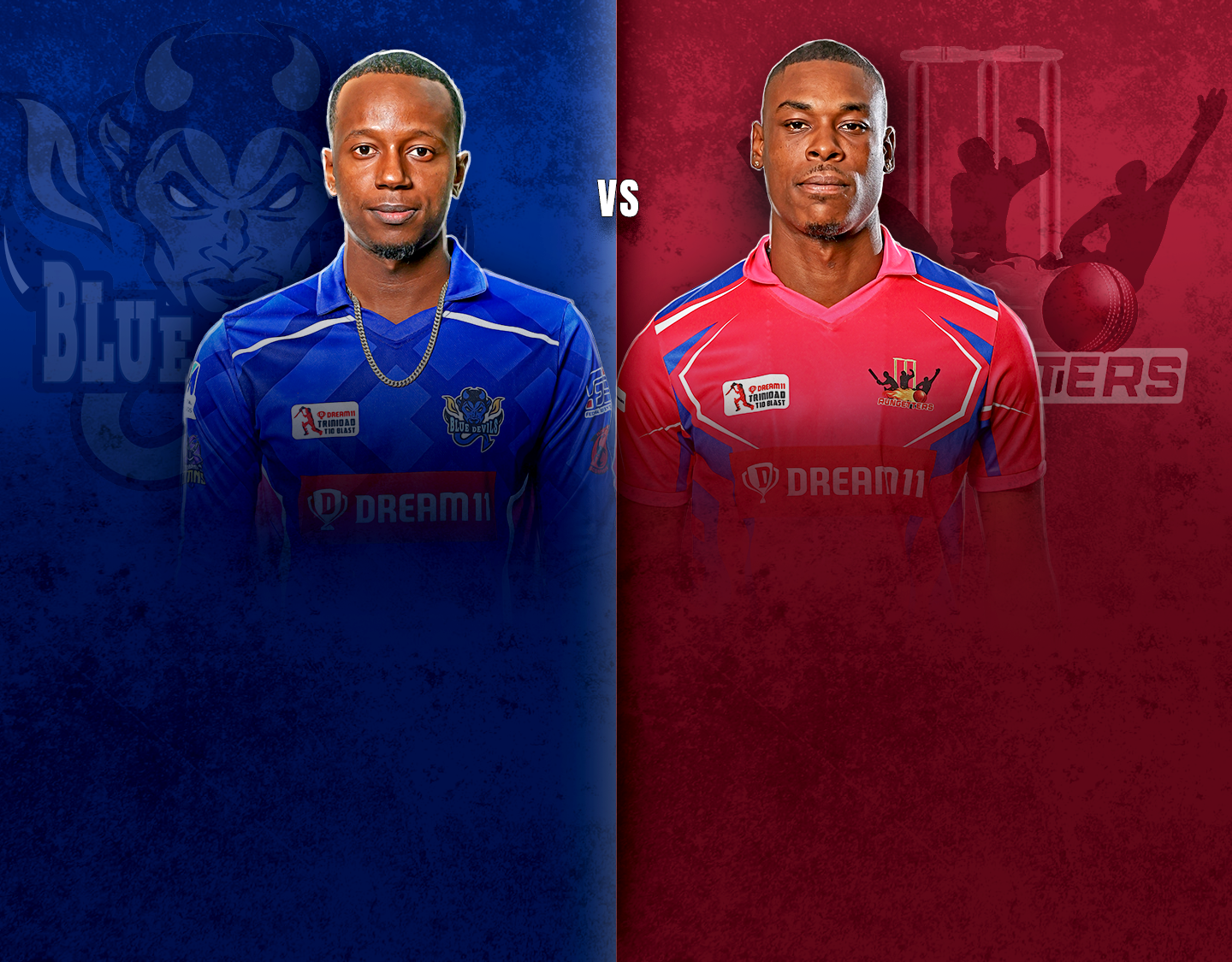 Match 22 of dream11 trinidad t10 blast, 4th edition, 2023: blue devils vs rungetters banner