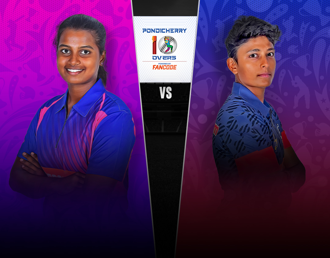 Match 8 of pondicherry women t10 tournament, 2023: diamonds women vs princess women banner