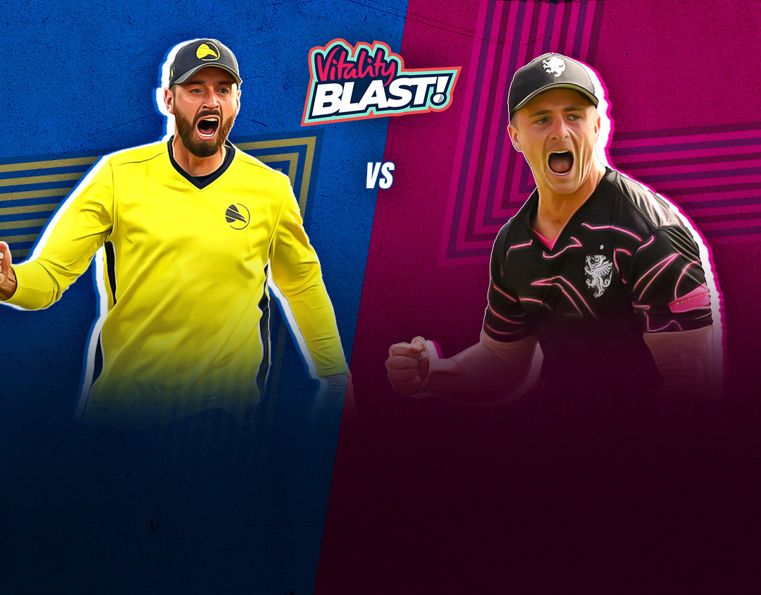 Match 59 of vitality blast, 2023: hampshire vs somerset banner