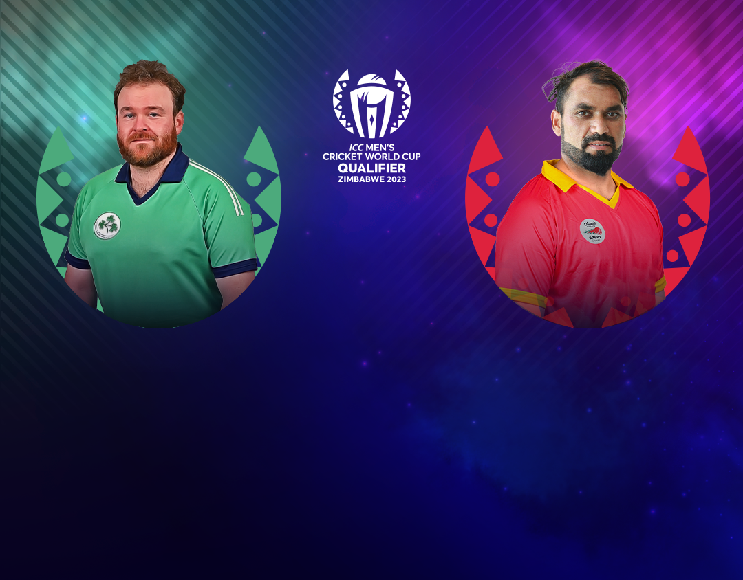 Match 4 of icc cricket world cup qualifier, 2023: ireland vs oman banner