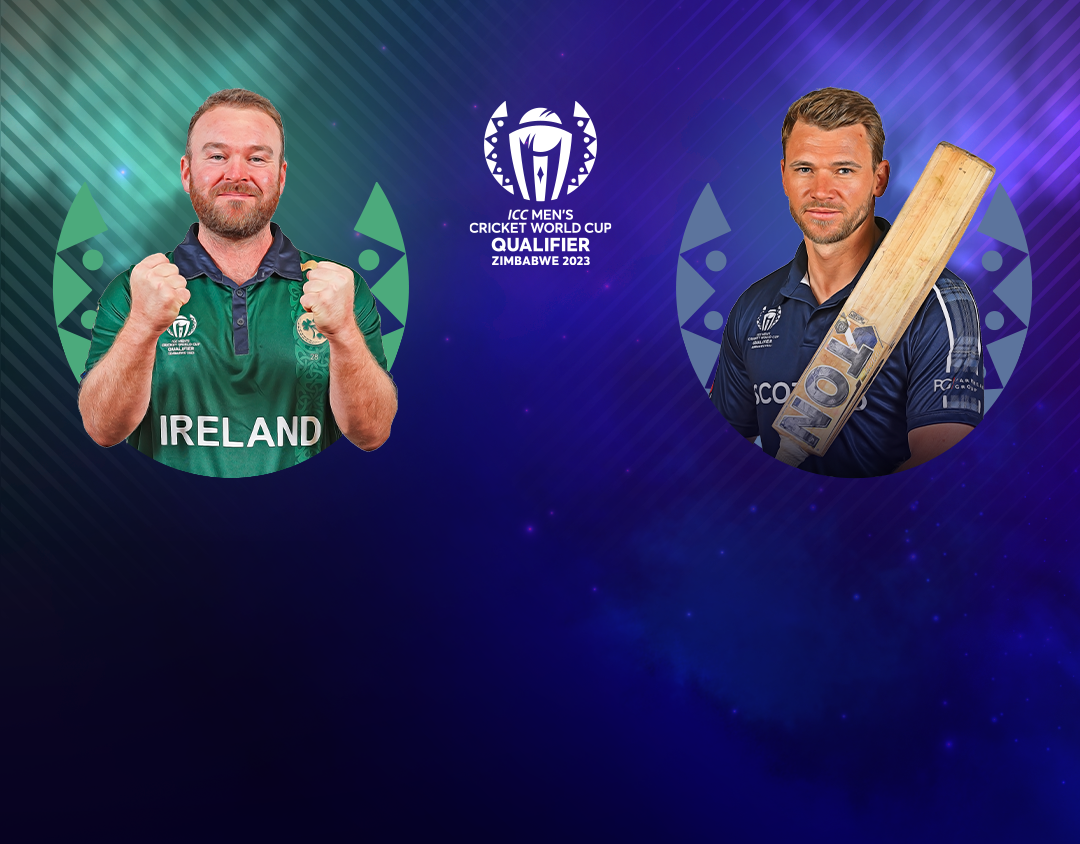 Match 7 of icc cricket world cup qualifier, 2023: ireland vs scotland banner