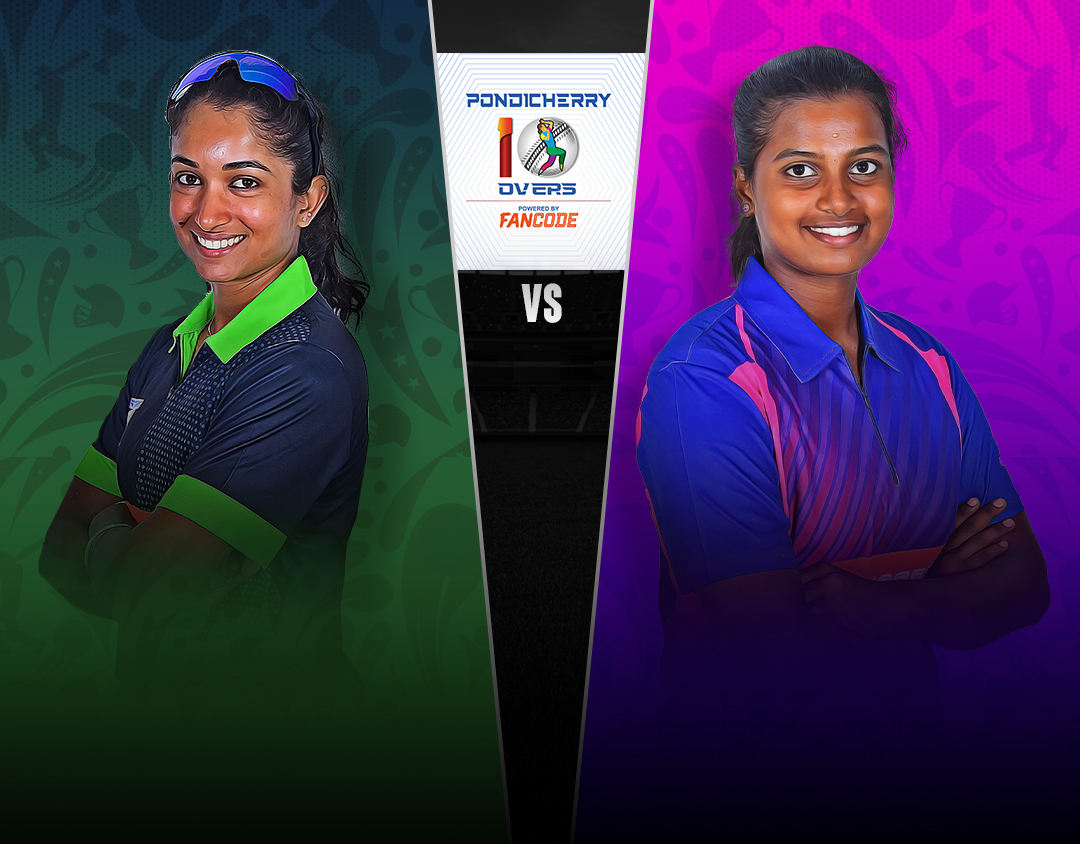 Match 9 of pondicherry women t10 tournament, 2023: queens women vs diamonds women banner