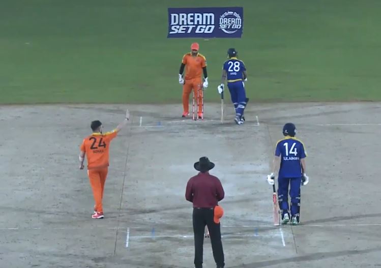 3-fer! Ronak Panoly delivers with the ball