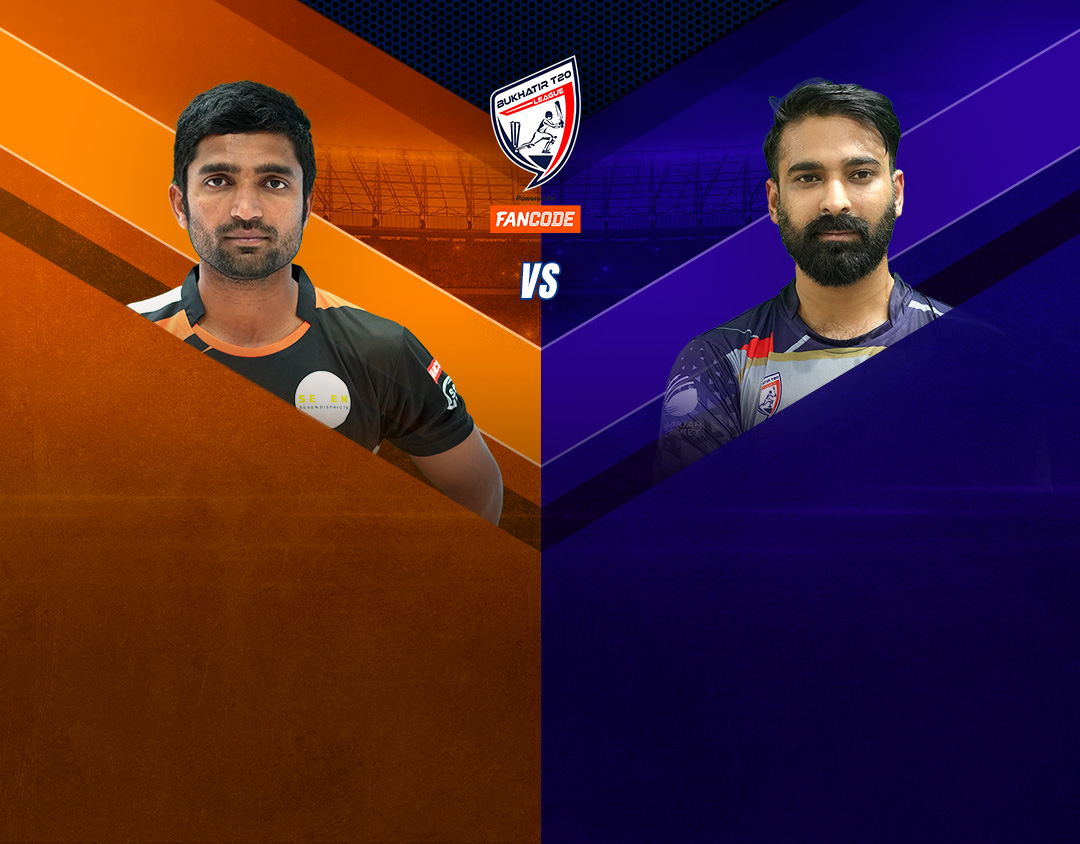 Match 18 of bukhatir t20 league, 2023: seven districts vs z games strikers banner
