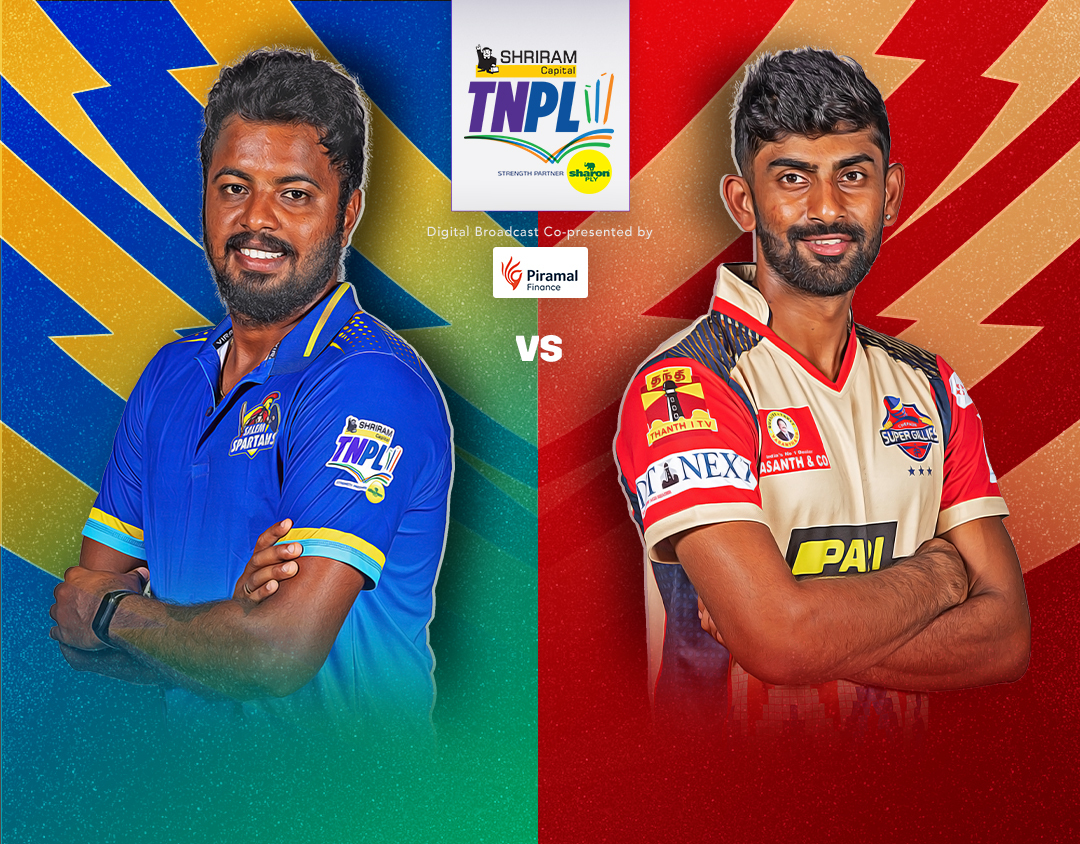 Match 2 of tamil nadu premier league, 2023: salem spartans vs chepauk super gillies banner
