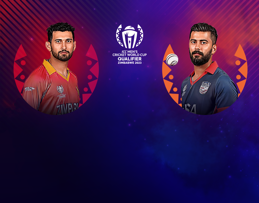 Match 17 of icc cricket world cup qualifier, 2023: zimbabwe vs usa banner